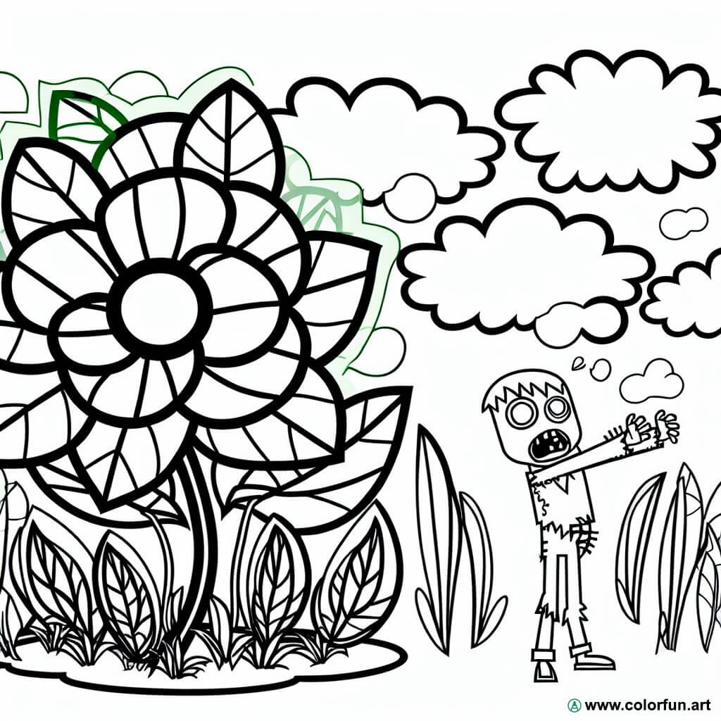 Coloriage De Plantes Contre Zombies T L Charger Ou Imprimer Gratuitement