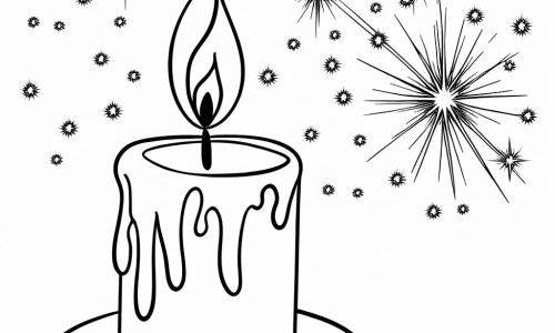 Coloriage Dune Bougie Danniversaire à Télécharger Ou à Imprimer Gratuitement